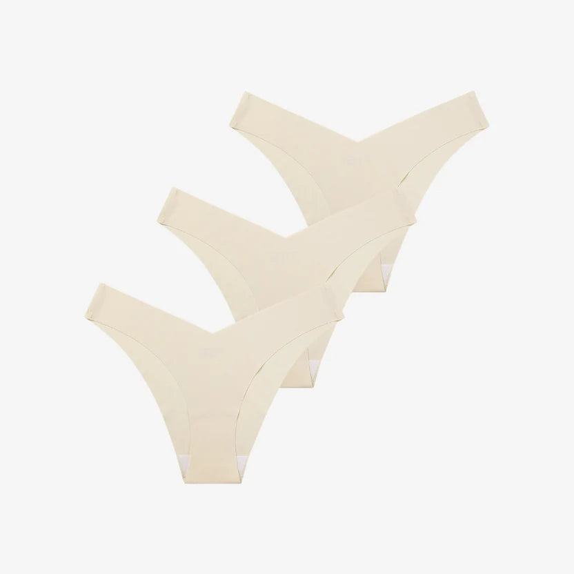 NUBELLE - Nahtloser V-Shape Slip 3er Set