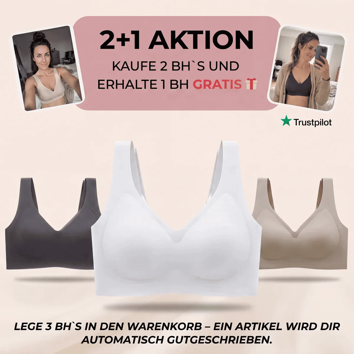 NUBELLE - Nahtloser Premium BH